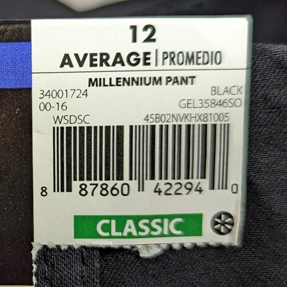 NWT George Millennium Black Straight Leg Pant Average Length Size 12 - Picture 12 of 15